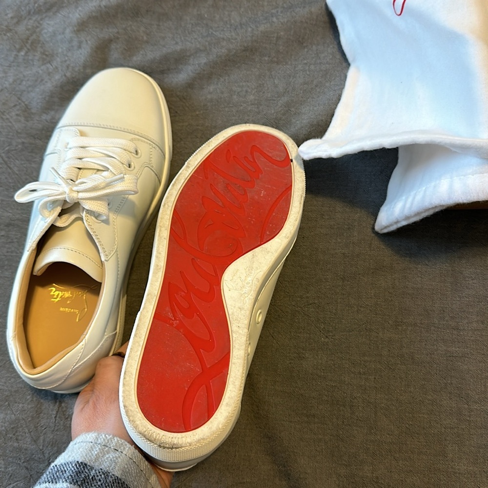 Christian Louboutin. Tennis shoes. Box and bag included. Word once. - Picture 5 of 6